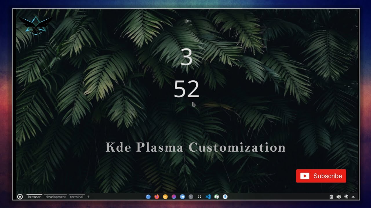 Simple minimlistic setup for KDE Plasma || How to customize it