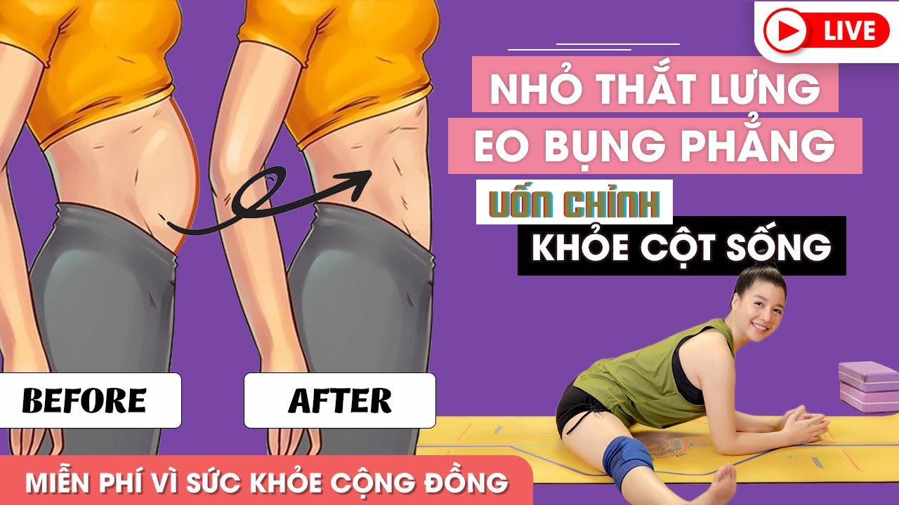 BÀI 9 Bài tập Yoga tại nhà nhỏ thắt lưng, eo bụng... - youtube