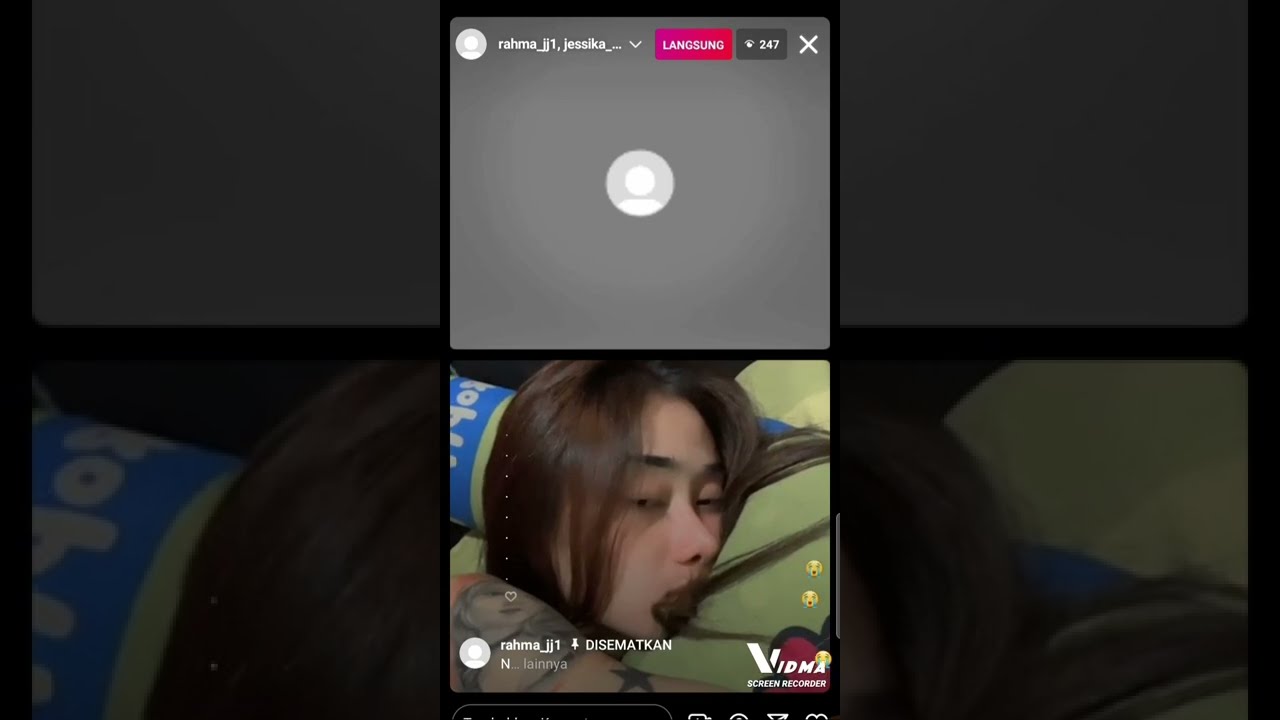 jessika intan sambil tiduran😍😍😍  live instagram terbaru!!!