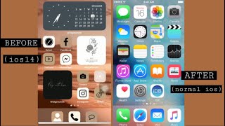 How to restore normal ios theme. (Back to original ios theme)