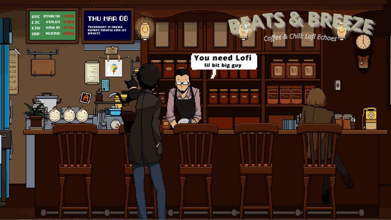 Coffee & Chill: Lofi Echoes ☁️ Relaxing Beats for Study & Work | Lofi Music Video, 1 Hour Nonstop