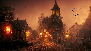 Halloween Ambience 🎃 Abandoned Haunted Town, Spooky Sounds, Relaxing Halloween Music screenshot 5