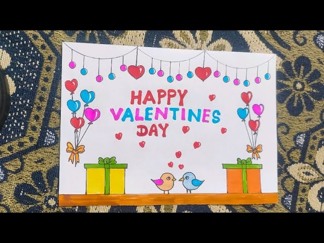 How to make Valentine's day poster 👩‍❤️‍👨 || ( Very Easy) step