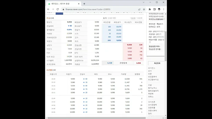 228850레이언스 주가 전망 및 차트 분석
