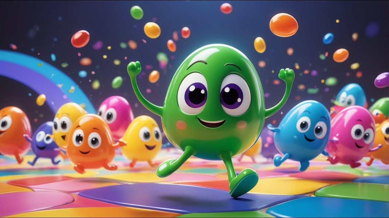 "Jelly Beans Dance Song 🍬 | Preschool Learning & Fun Candy Rhyme"