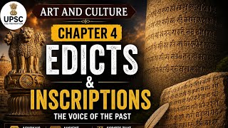 Art and Culture Chapter 4 | Edicts &amp; Inscriptions Explained | UPSC Preparation#UPSC #UPSCPreparation