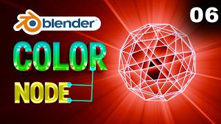 How to use Color in Geometry Node ? | Glow effects in Blender | Free 3d Animation course