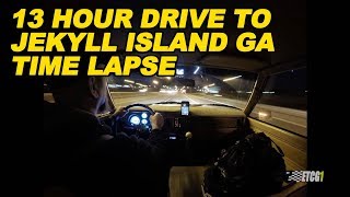 13 Hour Drive to Jekyll Island GA Time Lapse