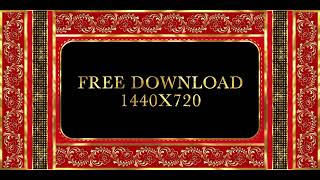 Red Gold Led Screen Frame | Free Download | By Musicom