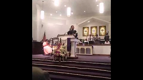 Evangelist Ericka Riggins Brown at Mount Joy in Va