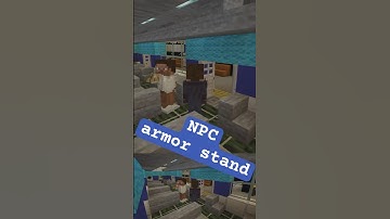 NPC armor stand #minecraft #commandblock #animation