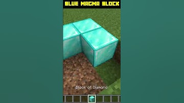 Blue Magma Block In Minecraft #shorts #ytshorts #minecraft