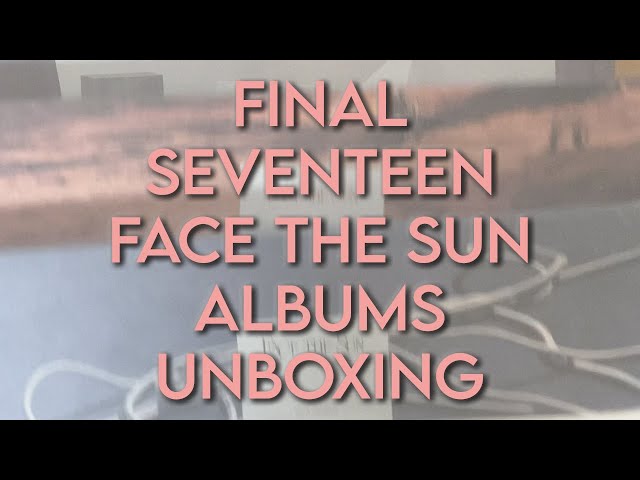 My Final SEVENTEEN 'Face the Sun' Albums Unboxing (Beatroad