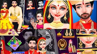 Indian wedding bride salon marriage game||Android gameplay||girls games||@ASMRNehaKouser||new game 2022 screenshot 5
