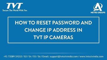 TVT || How to Reset Password and Change IP address in IPC using IPTOOL