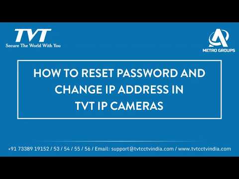 TVT || How to Reset Password and Change IP address in IPC using IPTOOL