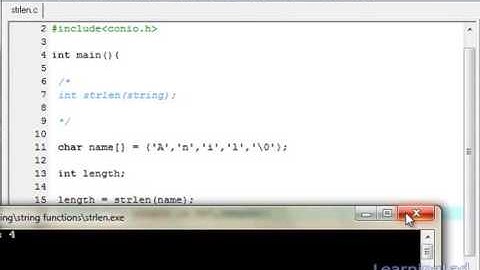 48   C Programming Language Video Lectures for Beginners   strlen Function with Example