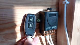 Дистанционный выключатель, радиореле с пультом 433 Мгц. Настройка, продключение, программирование.