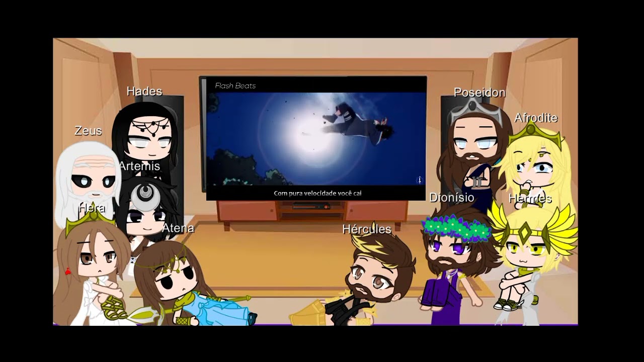 Deuses reagindo ao rap: Gennins de Konoha - Flash Beats. (Gennins são filhos dos deuses)💖