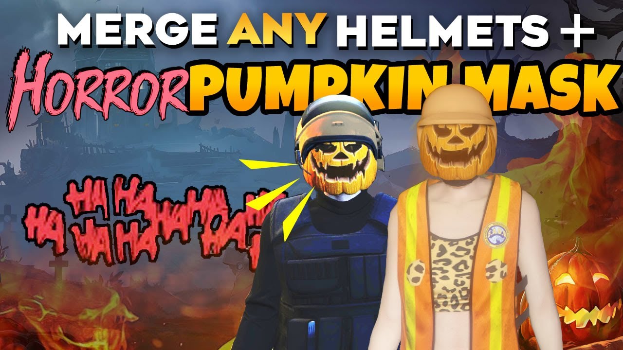 GTA 5 Online NEW CLOTHING MERGE How to Merge Horror Pumpkin Mask with ...