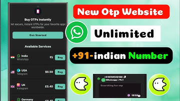  Indian Number Otp || Unlimited Indian Otp Website || Fake WhatsApp Trick || Otp website 2025