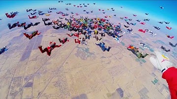 217 skydivers set new 3 Points Sequential FAI World Record