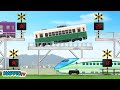 【踏切 Fumikir】エレベーターと立体車庫 | 鉄道 | 新幹線 / Trains & Railroad Crossing - Elevator & Big Garage -
