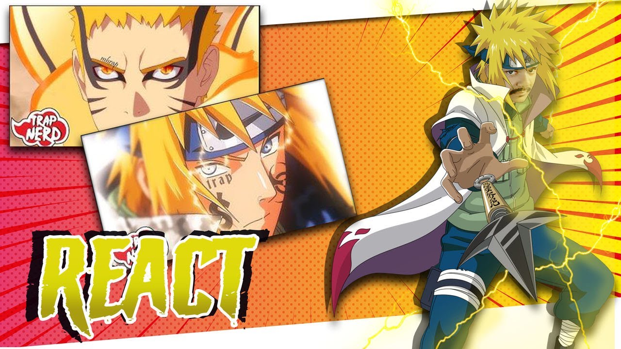 REACT 2 EM 1 - Tipo Narutin (Lyric Video) | Trap Nerd - Tipo Minato (Lyric Video) -Trap Nerd | MHRAP