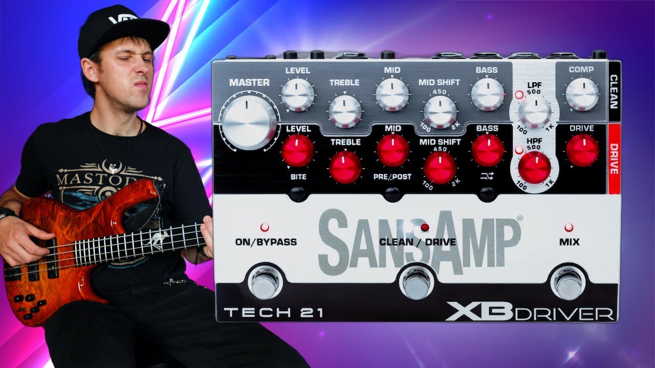 Tech 21 SansAmp XB Driver - Dvoukanálový Preamp & Drive v jednom