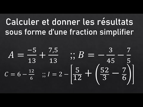 Vidéo: Qu'est-ce que 56 1/4 sous forme de fraction sous sa forme la plus simple ?