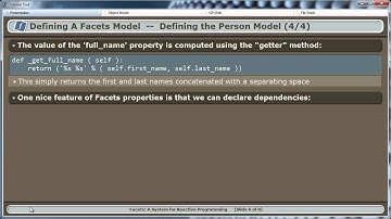 Defining a Facets Model