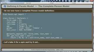 Defining a Facets Model