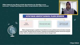 Pendidikan Moral Tingkatan 3 (Unit 1 Pilihan Bermoral Pilihan Saya)