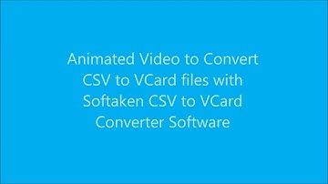 How to Convert CSV to VCard : FileFixUtility