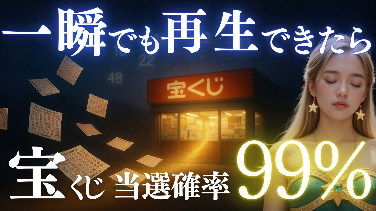 一瞬でも再生できたら、宝くじ“高額当選ルート”に入りました