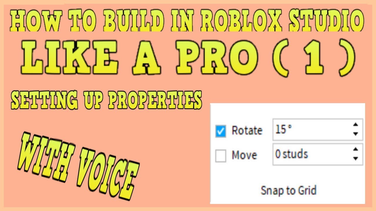 Roblox Studio Building Basics Noob To Pro Part 1 Youtube - roblox studio pro