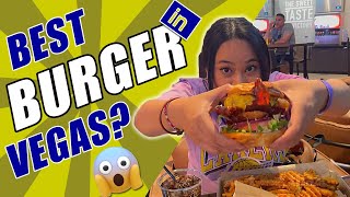 BEST BURGER IN VEGAS! VICTORY BURGER REVIEW 😱🍔 #foodie #food #burger #lasvegas