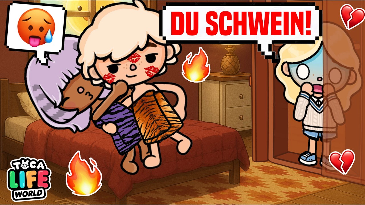 ⛔️ MEIN FREUND BETRÜGT MICH 💋🤯 DER SCHÜLERAUSTAUSCH PART 1 🎒📚 SPANNENDE TOCA BOCA GESCHICHTE