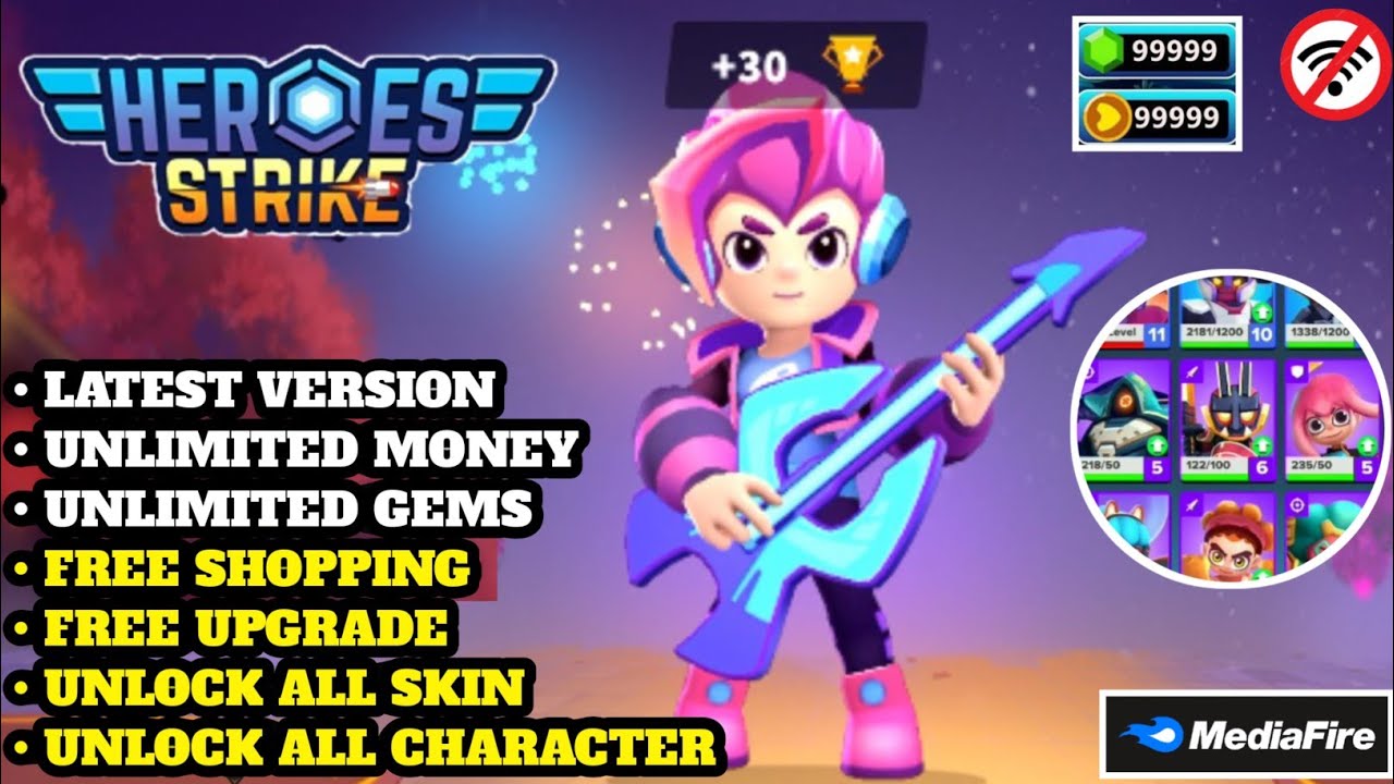 UPDATE!! HEROES STRIKE MOD VERSI 92 TERBARU 2023 UNLOCK ALL