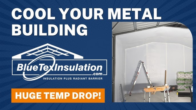 How To Insulate A Metal Building / Foam & Foil Insulation - NO Bubble Foil.  