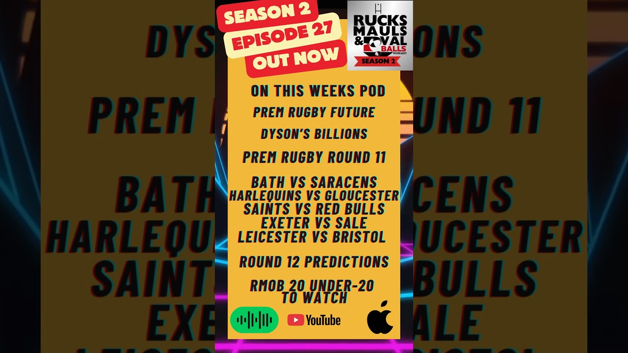 THIS WEEKS POD OUT NOW!! #premrugby #podcast #rugby #rugbypodcast