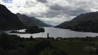 01.09.2017, Scotland, Glenfinnan Monument, Air Force Plane flying over