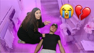 I PASSED OUT PRANK on LITTLE SISTER *FELL DOWN THE STAIRS*