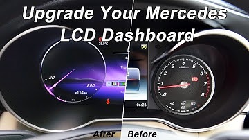 Replace the Mercedes W205 X253 to A LCD Digital Instrument Speedometer Cluster (Installation Video)