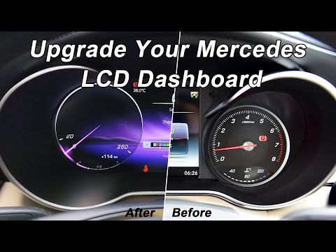Replace the Mercedes W205 X253 to A LCD Digital Instrument Speedometer Cluster (Installation Video)