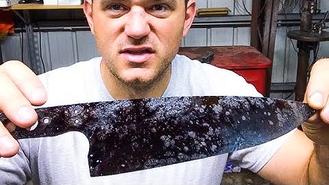 Knife Making Part 5 - Chef Knife post heat treat clean up and profiling