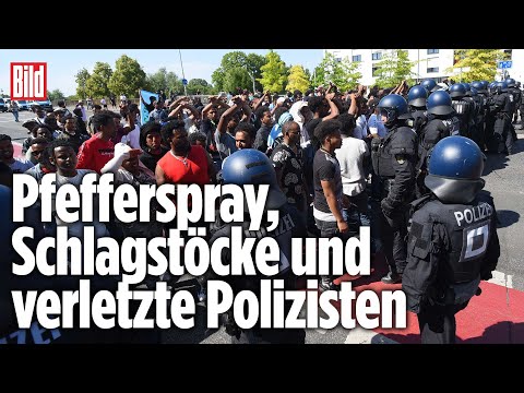 Schwere Ausschreitungen bei Eritrea-Festival in Gieen