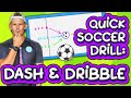Quick soccer drills: Dash & dribble (for ages 5-12) ⚽️