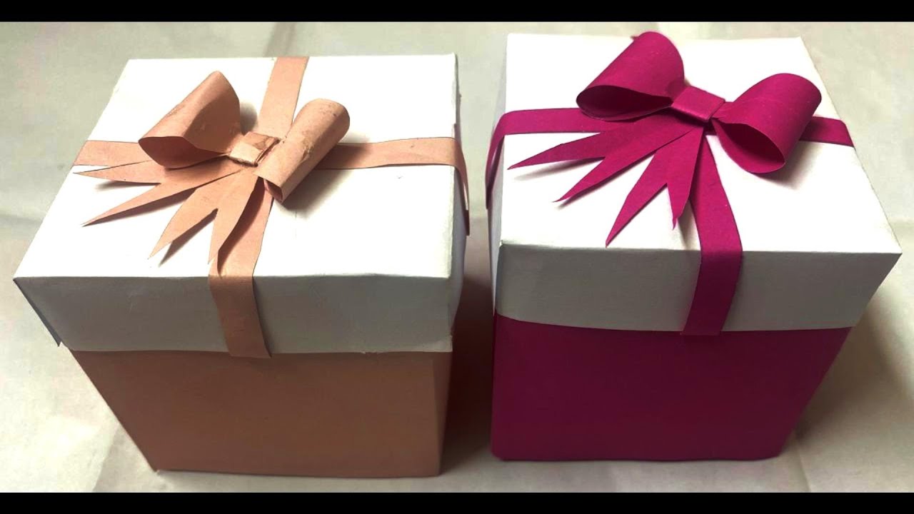 DIY Gift Box / How to make Gift Box? Easy Paper Craft ideas - YouTube