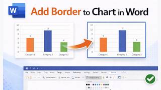 How to Add Border to Chart in Word | Chart Formatting Tutorial